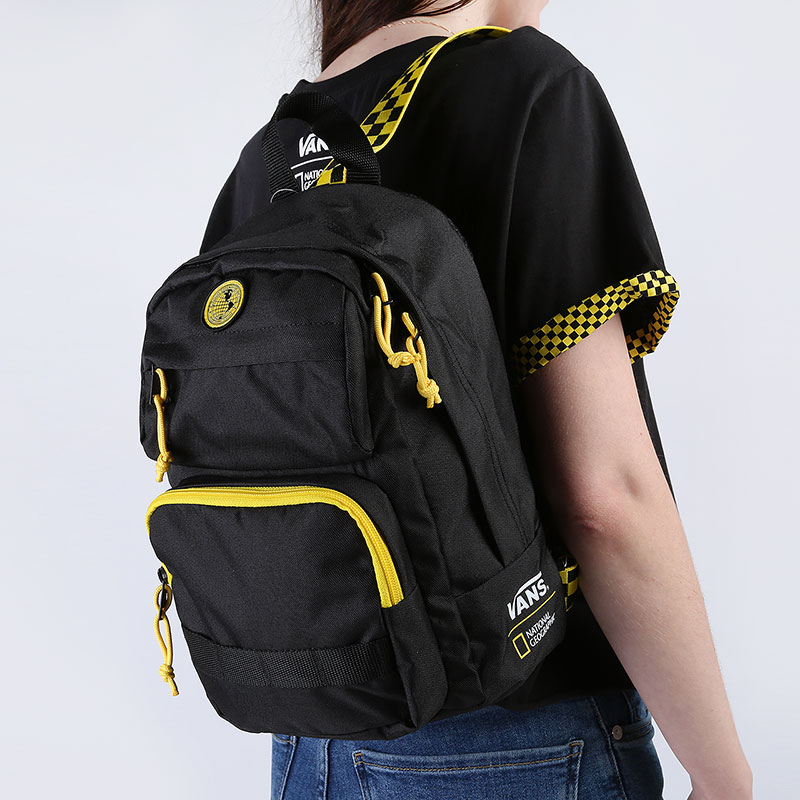 женский черный рюкзак Vans National Geographic Backpack VA4RGRBLK - цена, описание, фото 1